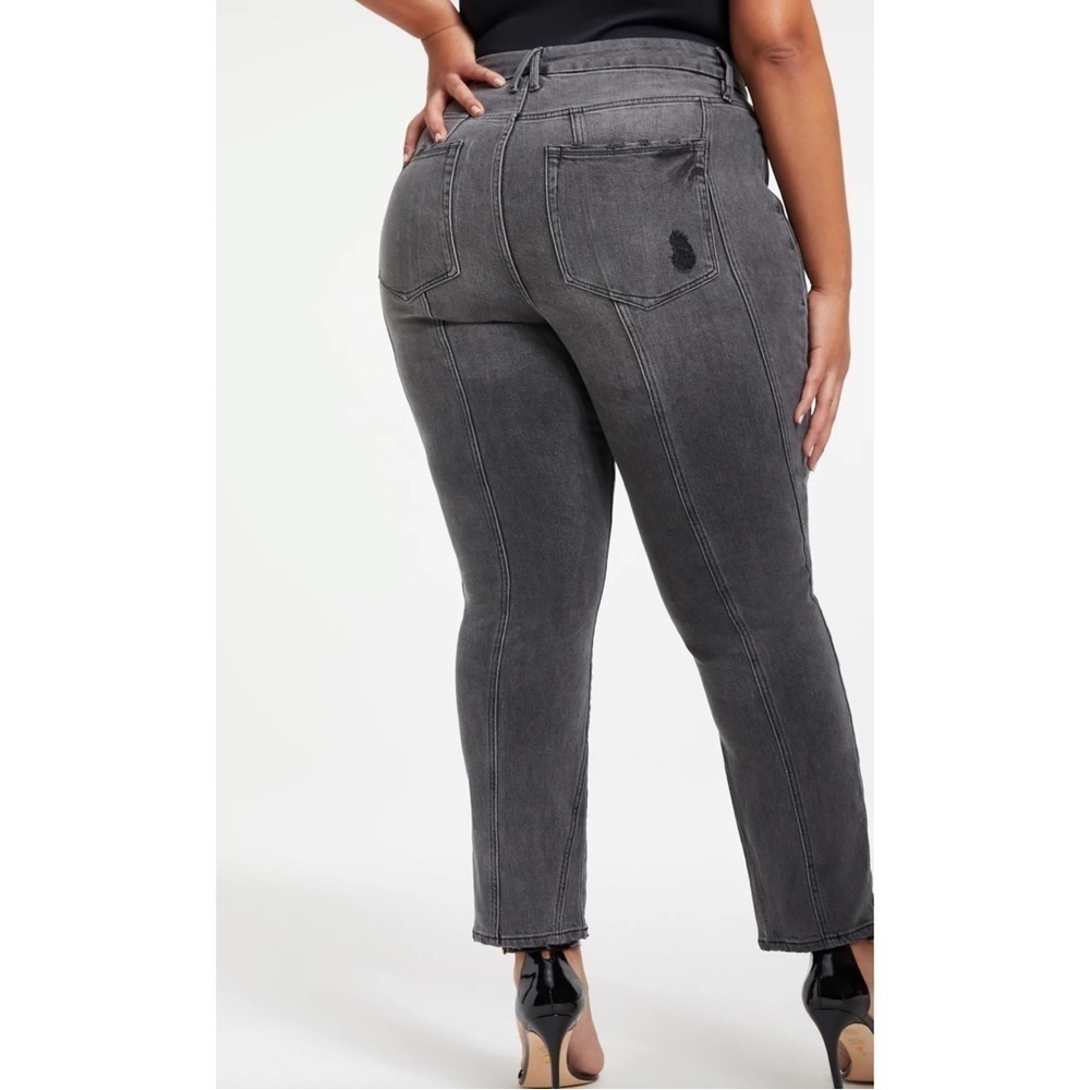 Good American Jeans Sz 12/31 Seamed Good Classic Black115 NWT $169. - Picture 11 of 11